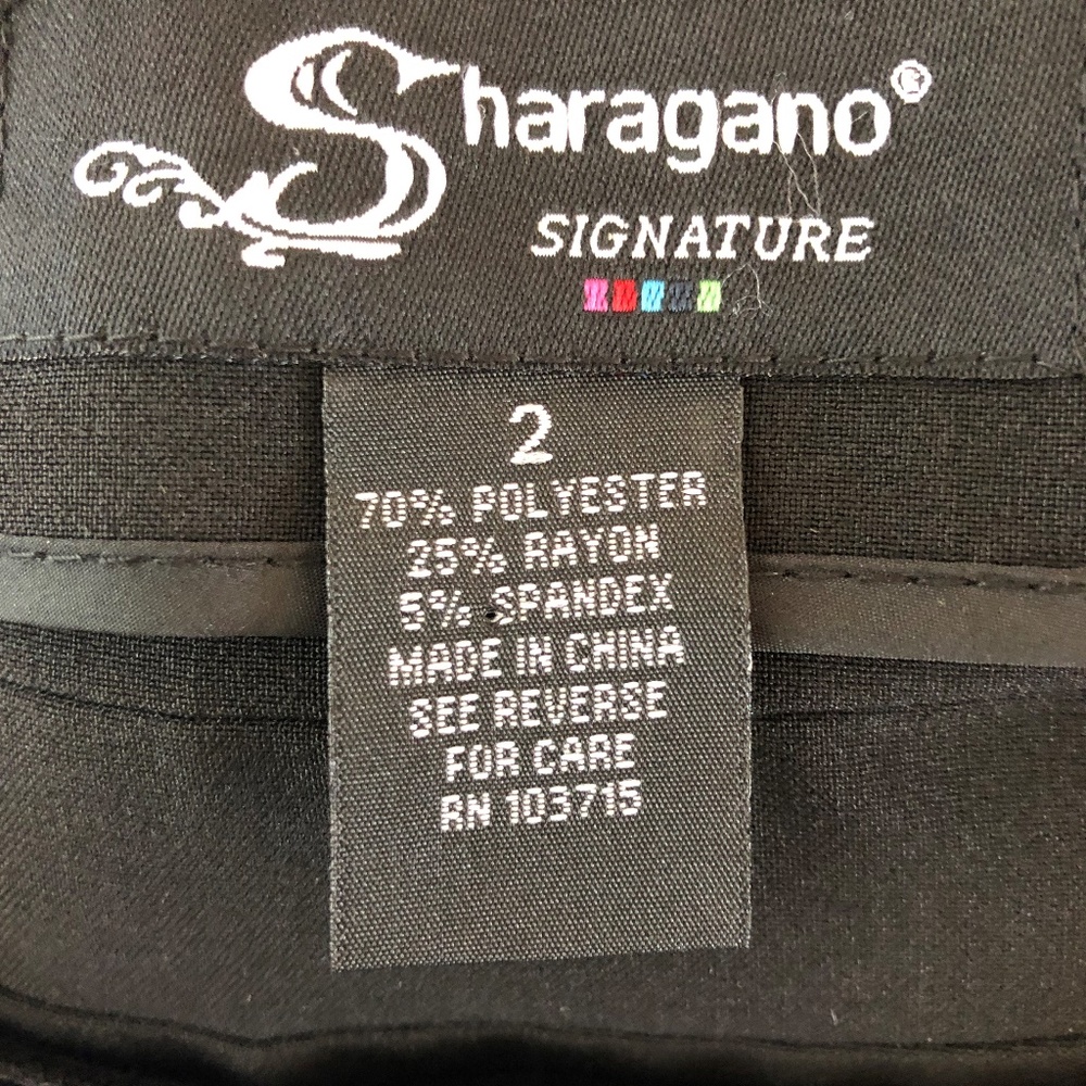 Women's Black Straight Skirt by Sharagano - Picture 3 of 4